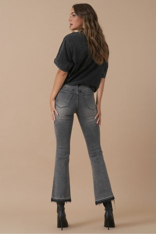 Insane Gene High Rise Cropped Bootcut Denim Jeans