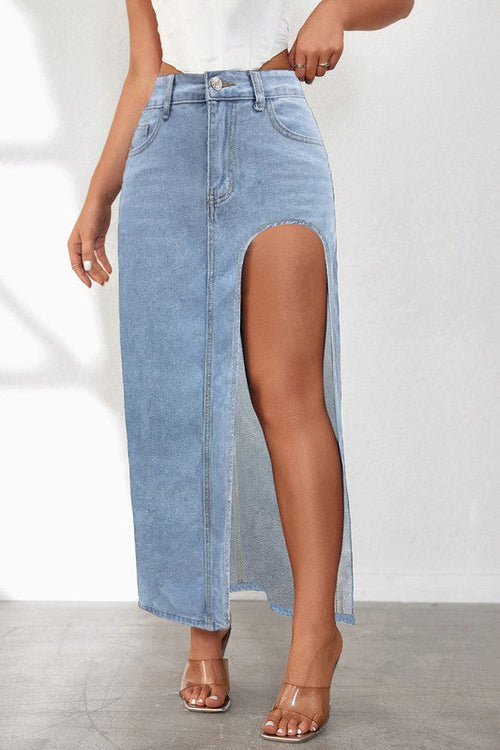 WOMEN FASHION DENIM SKIRT