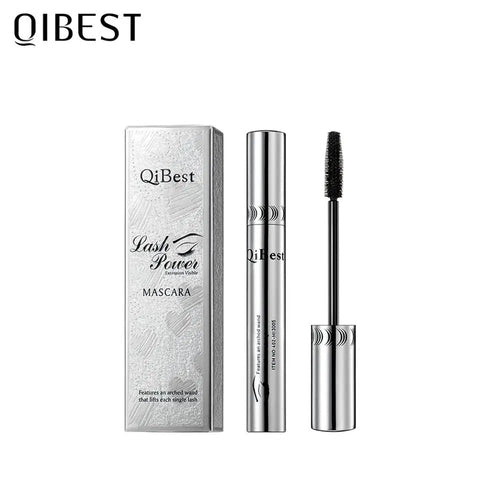 QIBEST Black Mascara Eyelashes Mascara 4D Silky Eyelashes Lengthening