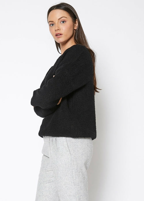 Rag Wool Knit Crew Neck Sweater