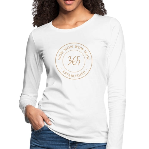 Womens Graphic Tee - Wow 356 Established Long Sleeve T-shirt